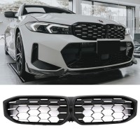 Maska BMW 3 G20/G21 (2022+) chrom černá (diamant)