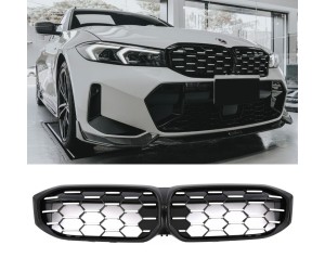 Maska BMW 3 G20/G21 (2022+) chrom černá (diamant)