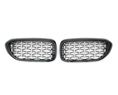 Maska BMW 5 G30/G31 (2017-2020) – chrom diamant (horizontální)
