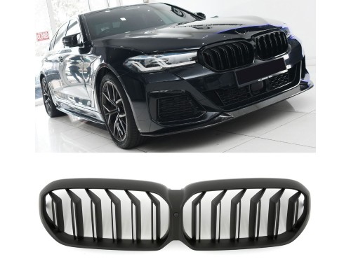 Maska BMW 5 G30/G31 (2020+) - černá matná (dvojitá)