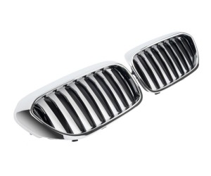 Maska BMW 5 G30/G31 (2017-2020) – černá s chrom rámečkem (single)