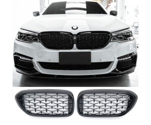 Maska BMW 5 G30/G31 (2017-2020) – černý diamant (horizontální)