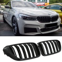 Maska BMW 6 G32 (2017-2020) - černá lesklá (dvojitá)