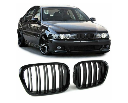 Maska BMW 5 E39 – černá lesklá (dvojitá)