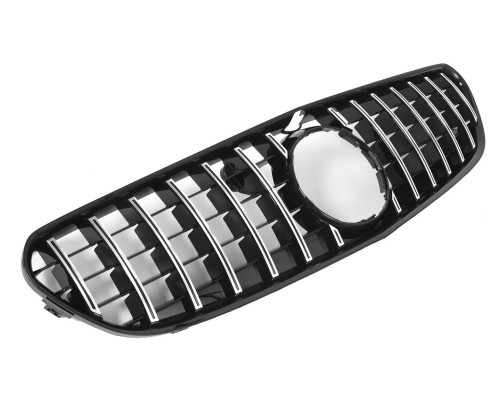 Maska Mercedes Benz S W217/A217/C217 (2014-2020) – černá s chromem (AMG logo)