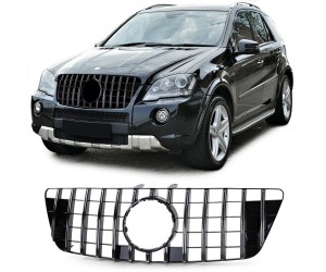 Maska Mercedes Benz ML W164 (2008-2011) Panamericana GT vzhled – černá s chromem, lesklá
