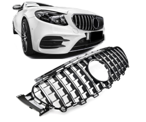 Maska Mercedes Benz E W213/S213/C238/A238 (2017-2020) GT, černá lesklá s chromem