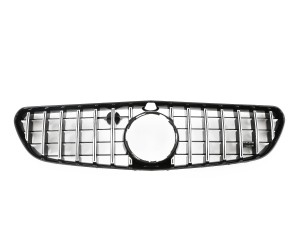 Maska Mercedes Benz S-coupe S63/S65 AMG C217 (2014-2018) – černá s chromem s AMG logem