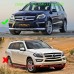 Maska Mercedes Benz GL X166 (2013-2015) GT vzhled – černá s chromem (AMG Line paket)