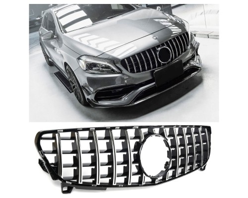 Maska Mercedes Benz A W176 (2015-2018) GT černá s chromem