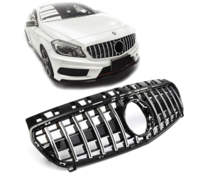 Maska Mercedes Benz A W176 (2012-2015) GT černá s chromem