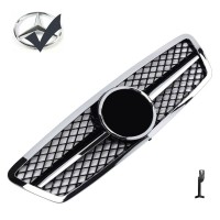 Maska Mercedes Benz C W203/S203 chrom s černou mřížkou