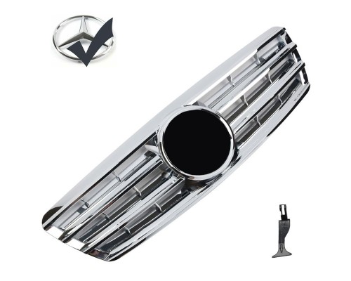 Maska Mercedes Benz C W203/S203 all chrom lamely