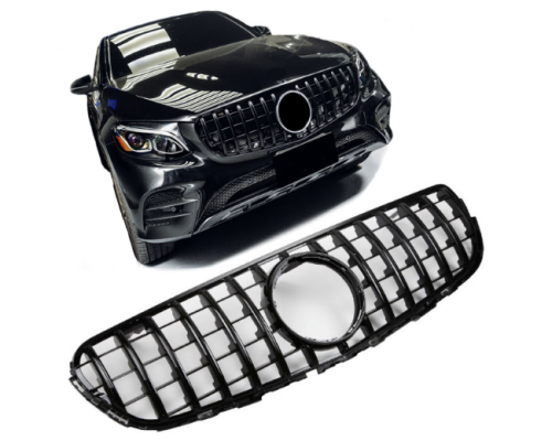 Maska Mercedes Benz GLC (2015-2019) Panamericana AMG GT vzhled – černá lesklá, bez 360°