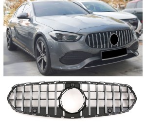 Maska Mercedes Benz C W206 - GT černá s chromem (Standard/Avantgarde)