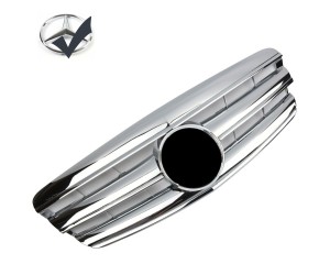 Maska Mercedes Benz S W221 (2005-2009) chrom + chrom znak