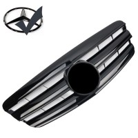Maska Mercedes Benz S W221 (2005-2009) černá lesklá + černý znak