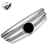 Maska Mercedes Benz S W221 S (2005-2009) stříbrná s chromem