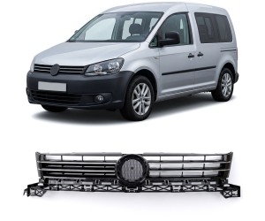 Maska Volkswagen Caddy / Touran (2010-2015) - černá s chromem