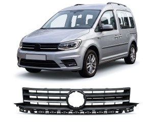 Maska Volkswagen Caddy (2015-2020) - černá lesklá, chrom lišta