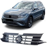 Maska Volkswagen Tiguan 2 (2020-2023) - černá s chrom lištami