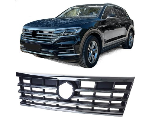 Maska Volkswagen Touareg 3 (2018+) - černá s chromem