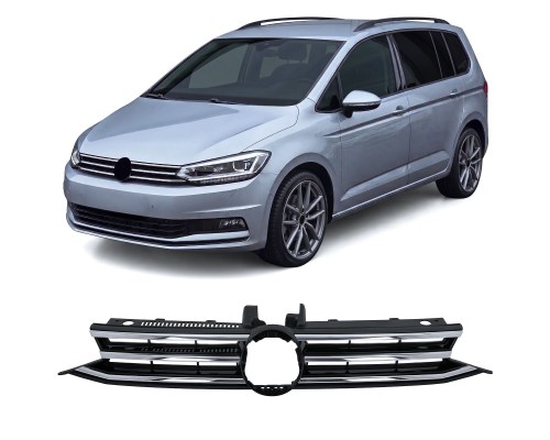 Maska Volkswagen Touran 5T (2015+) - černá s chromem