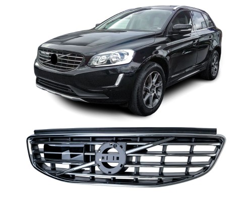 Maska Volvo XC60 (2013-2017) - černá s chromem