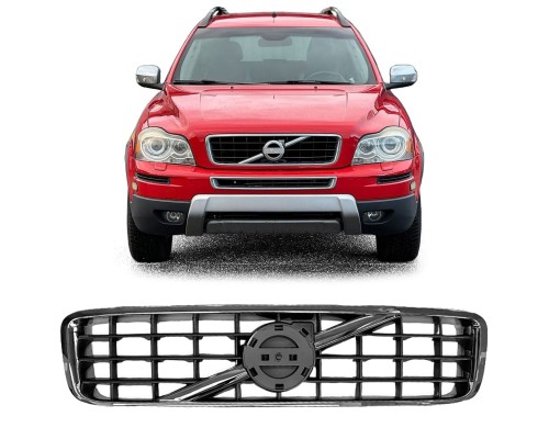 Maska Volvo XC90 (2002-2014) - černá s chromem