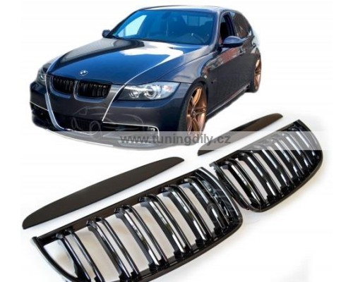 Maska BMW 3 E90/E91 (2005-2008) – černá lesklá, styl M3