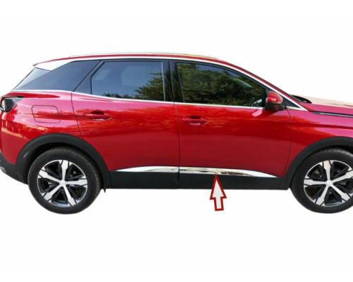 Nerezové lišty na dveře Peugeot 3008 (2016+)