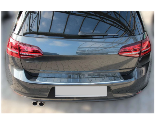 Nerezová ochranná lišta na nárazník Volkswagen Golf 7 hatchback – lesklá