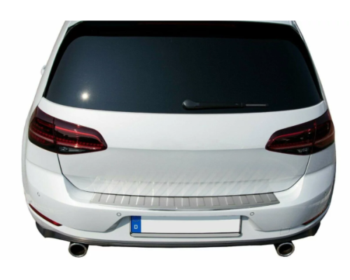 Nerezová ochranná lišta na nárazník Volkswagen Golf 7 hatchback – matná