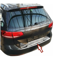 Nerezová ochranná lišta na nárazník Volkswagen Golf 7 Variant - lesklá