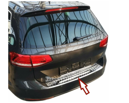 Nerezová ochranná lišta na nárazník Volkswagen Golf 7 Variant - lesklá