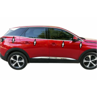 Nerezové lišty oken Peugeot 3008 (2016+)