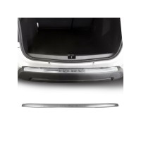 Nerezová ochranná lišta na nárazník Dacia Duster 2 (2018+) - lesklá (s nápisem)