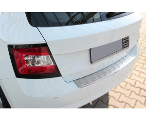 Nerezová ochranná lišta na nárazník Škoda Fabia 3 hatchback – matná