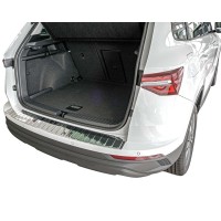 Nerezová ochranná lišta na nárazník Škoda Karoq - lesklá