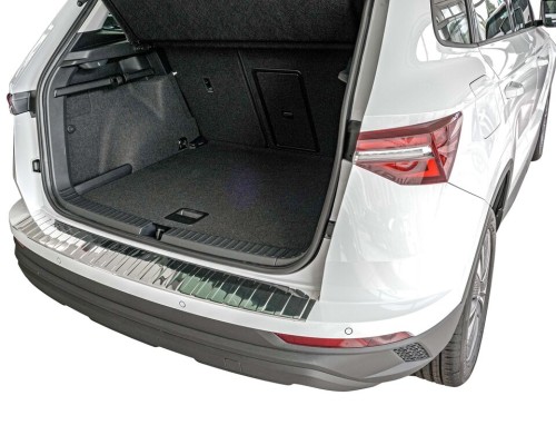 Nerezová ochranná lišta na nárazník Škoda Karoq - lesklá