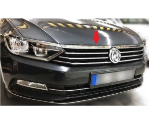 Nerezová lišta pod kapotu Volkswagen Passat B8 (1 lišta)