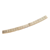 Nerezová ochranná lišta na nárazník BMW X3 F25 - matná