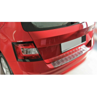 Nerezová ochranná lišta na nárazník Škoda Fabia 3 hatchback – lesklá