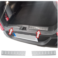 Vnitřní ochranná lišta do kufru Renault Kadjar nerezová - matná