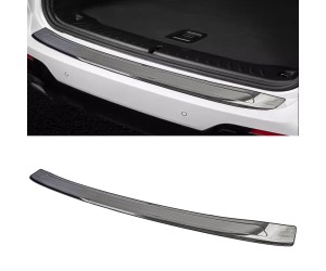 Nerezová ochranná lišta na nárazník BMW X3 G01 - černá lesklá