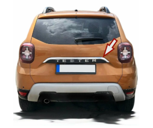 Nerezová lišta nad SPZ Dacia Duster 2