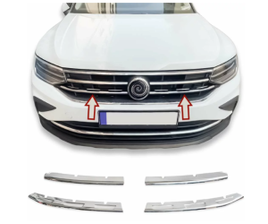 Nerezové lišty do masky Volkswagen Tiguan 2 (facelift)