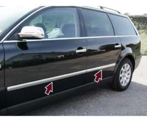 Nerezové lišty dveří Volkswagen Passat B5