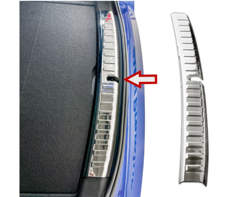 Vnitřní nerezová ochranná lišta do kufru BMW X1 U11 - lesklá