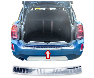 Nerezová ochranná lišta na nárazník Mini Countryman F60 (2020-2023) - lesklá